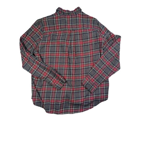 Woolrich Mens Size XXL Ultimate Flannel Long Sleeve Red Grey Plaid Button Up - Picture 2 of 6